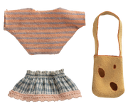 Maileg - Kledingset met Tas, Kleine Zus Muis