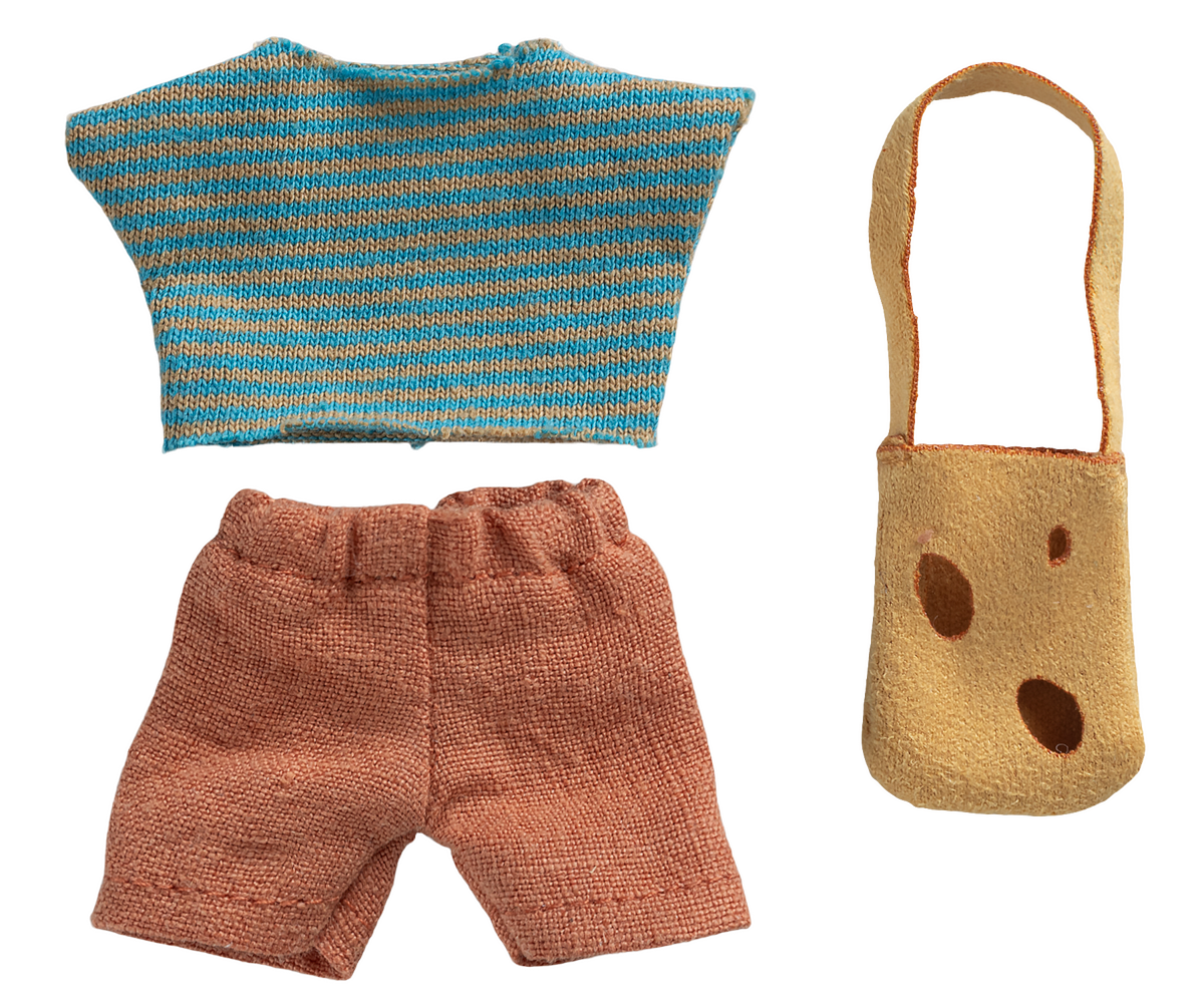 Maileg - Kledingset met Tas, Kleine Broer Muis