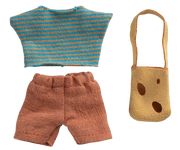 Maileg - Kledingset met Tas, Kleine Broer Muis
