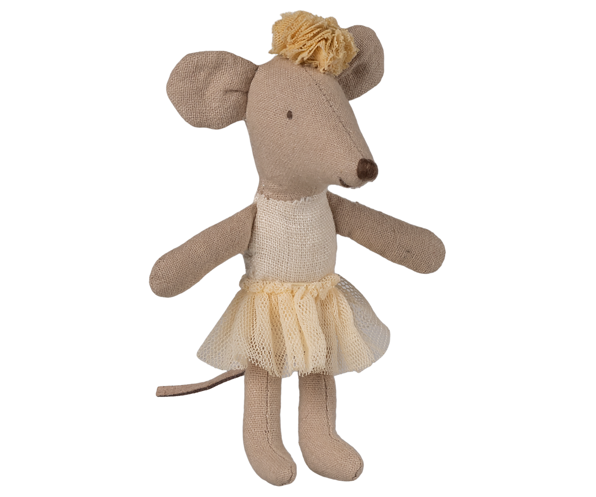 Maileg - Ballerina Muis, Kleine Zus - Offwhite