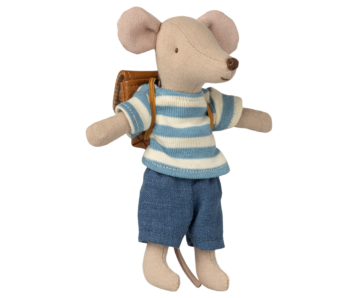 Maileg - Kledingset met Tas, Grote Broer Muis - Bruin