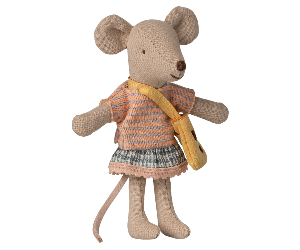 Maileg - Kleine Zus Muis met Tas