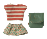 Maileg - Kleding en tas, Grote zus muis - Groen