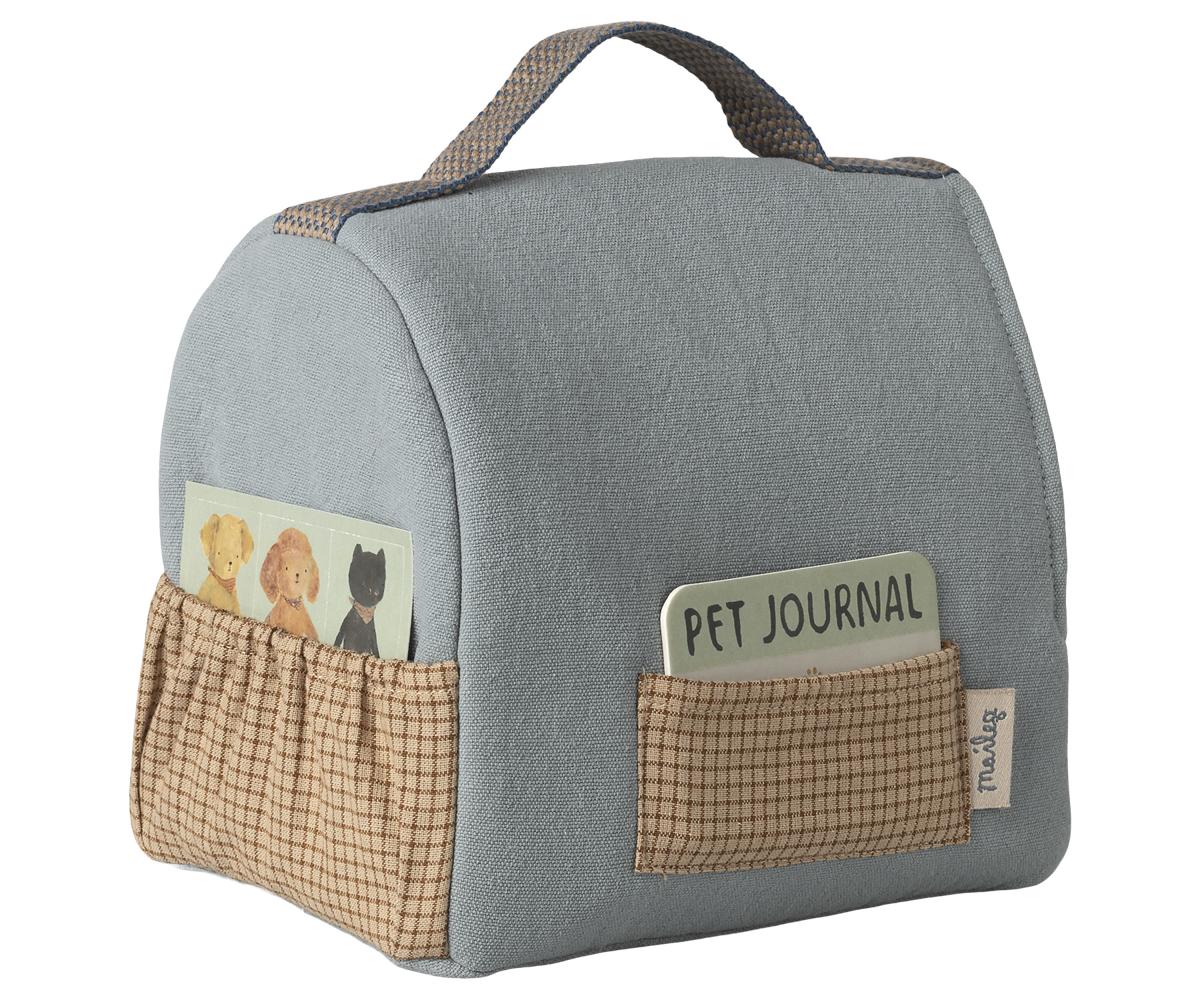 Maileg - Draagmandje - Dusty Blue