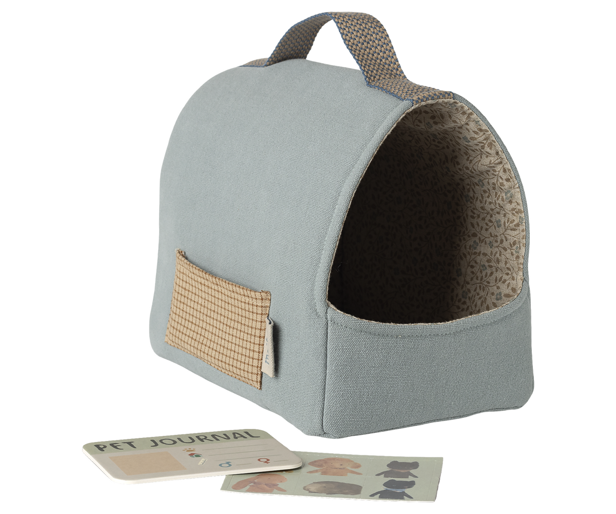 Maileg - Draagmandje - Dusty Blue