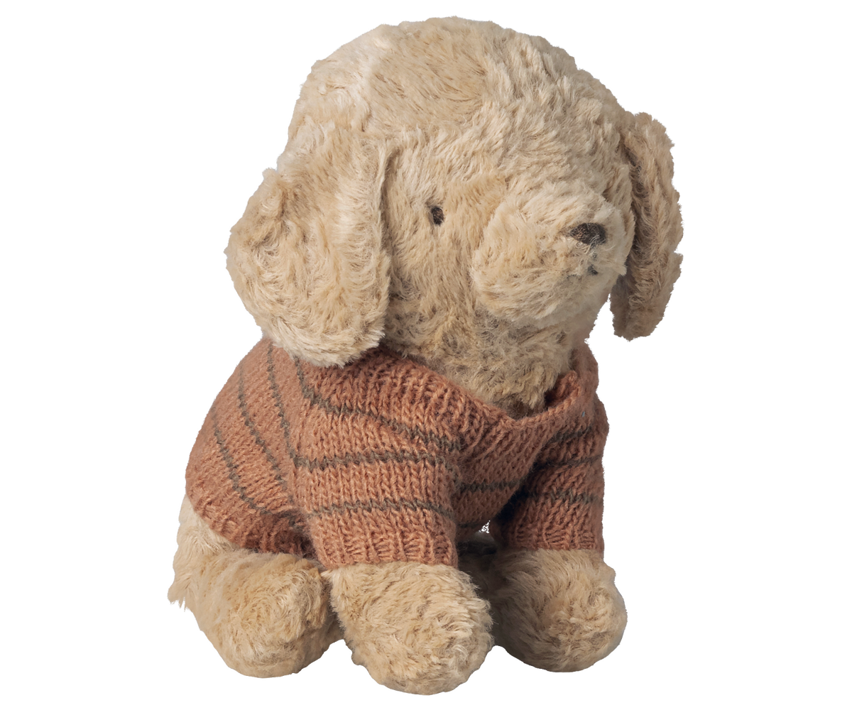 Maileg - Puppy Accessoire, Klein, Gebreide Trui - Koraal