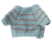 Maileg - Puppy Accessoire, Klein, Gebreide Trui - Dusty Blue