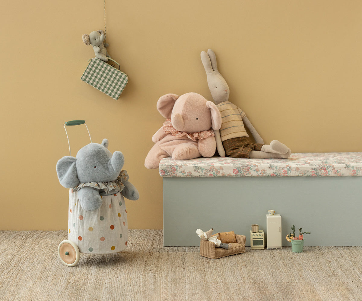 Maileg - Olifant Knuffel, Groot - Poeder