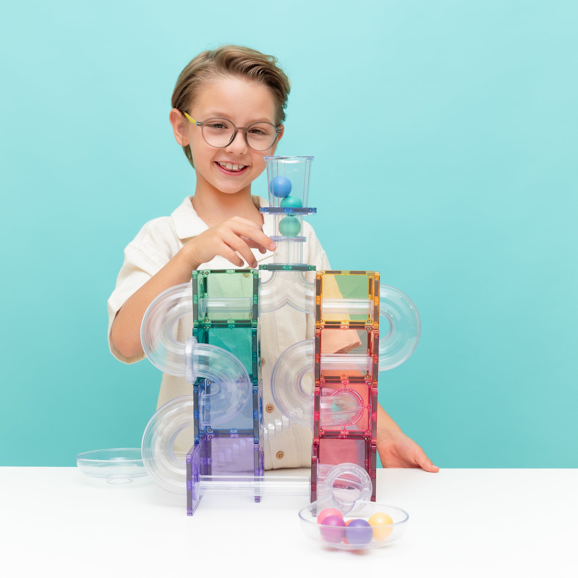 CONNETIX - Knikkerbaan Pastel set 114 stuks