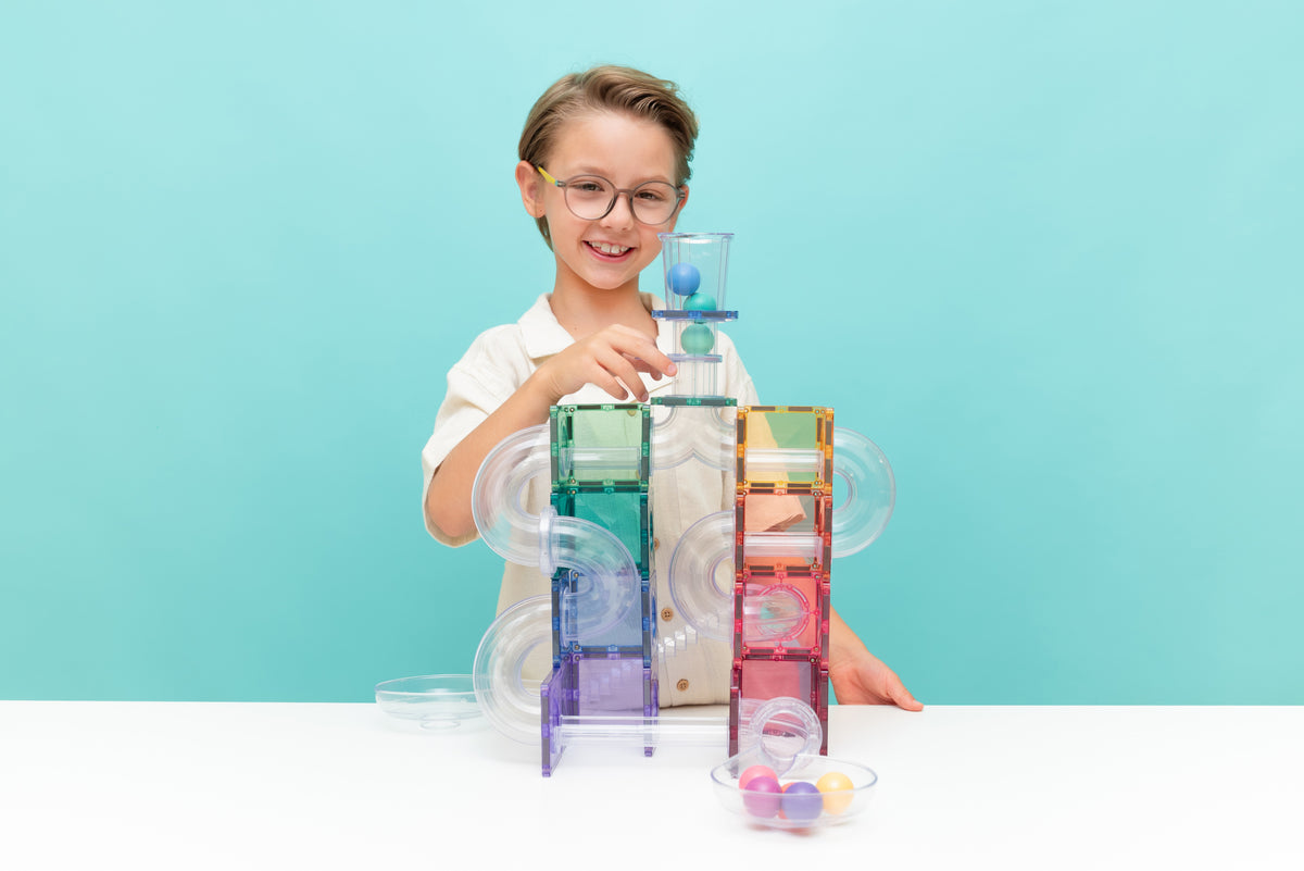 CONNETIX - Knikkerbaan Pastel set 114 stuks