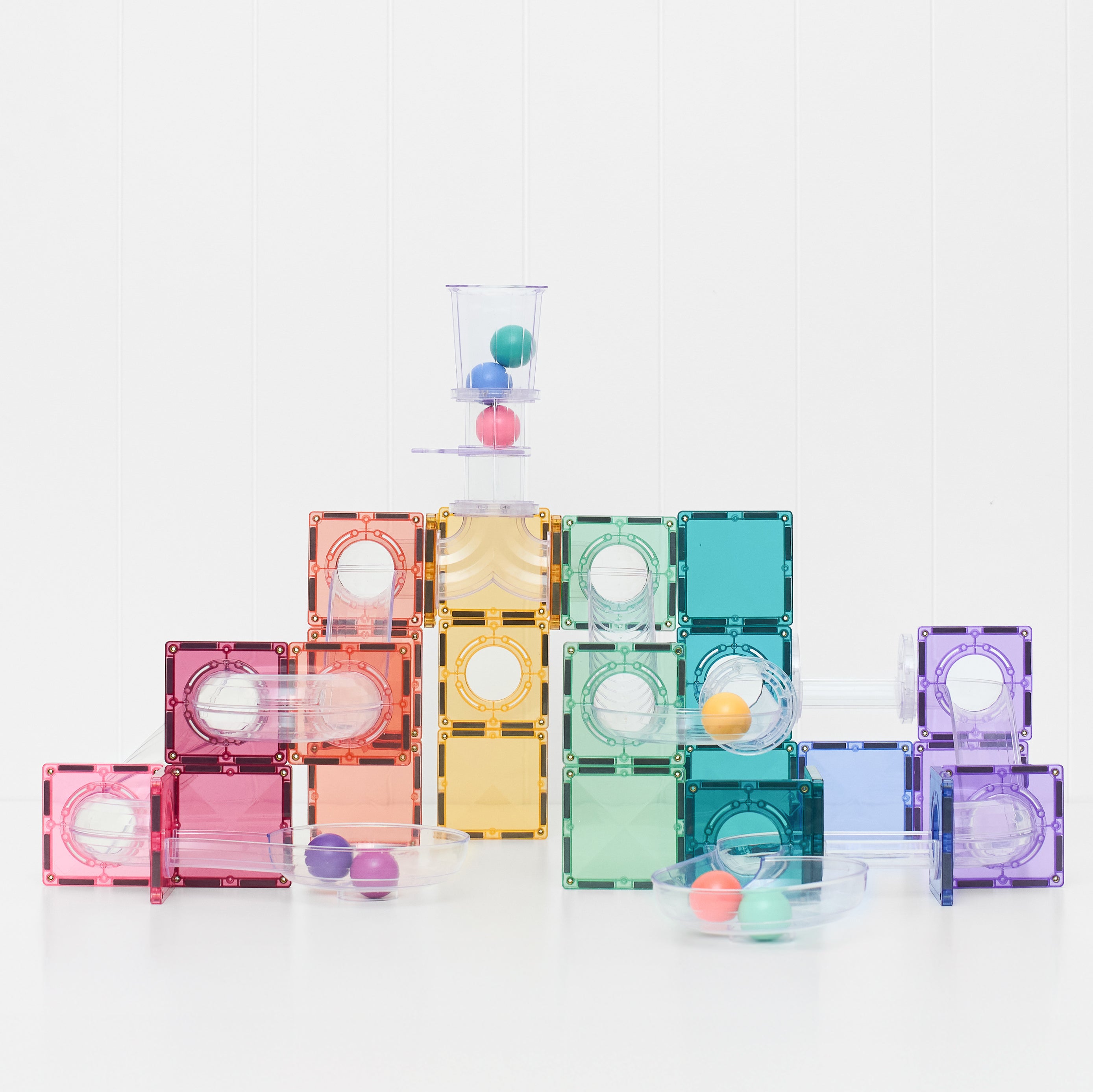 CONNETIX - Knikkerbaan Pastel set 114 stuks