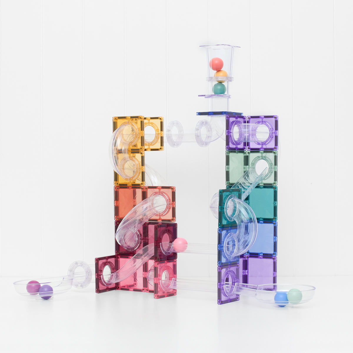 CONNETIX - Knikkerbaan Pastel set 114 stuks