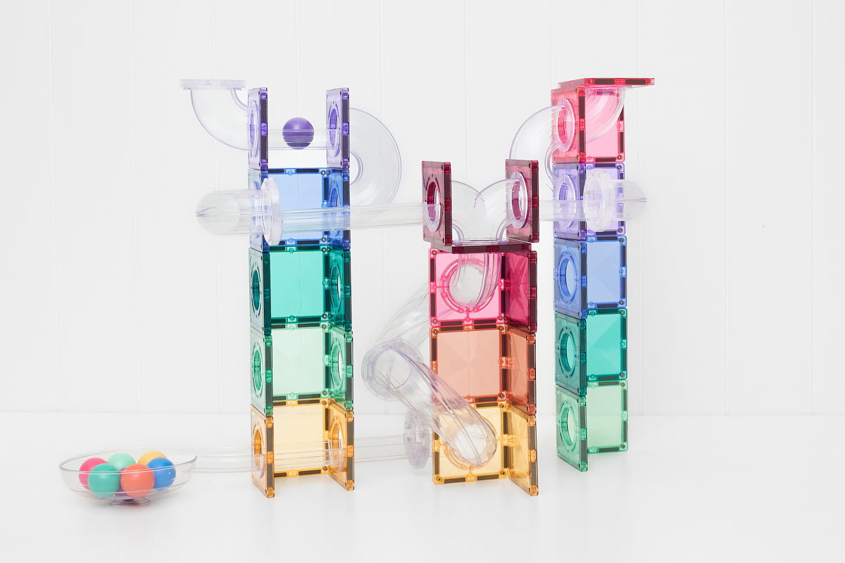 CONNETIX - Knikkerbaan Pastel set 114 stuks