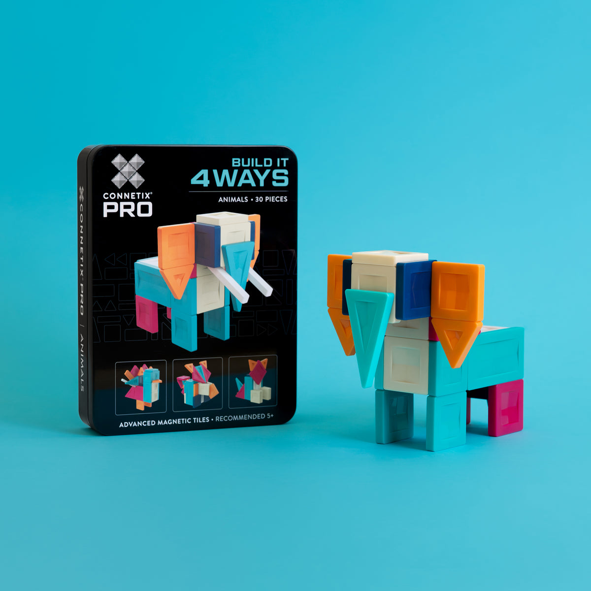 Connetix - PRO Bouw Het Op 4 Manieren Dieren set 30 stuks