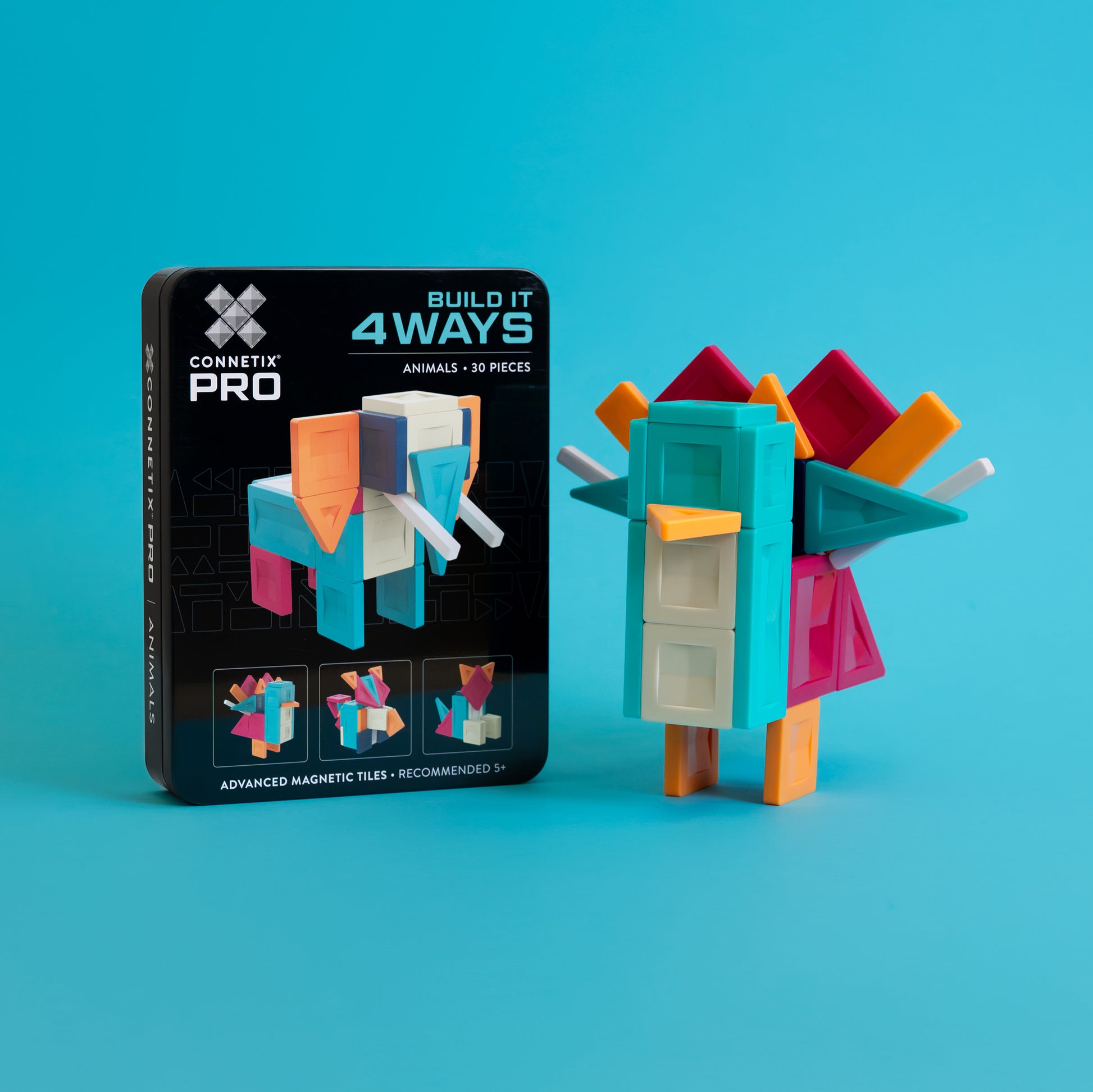 Connetix - PRO Bouw Het Op 4 Manieren Dieren set 30 stuks