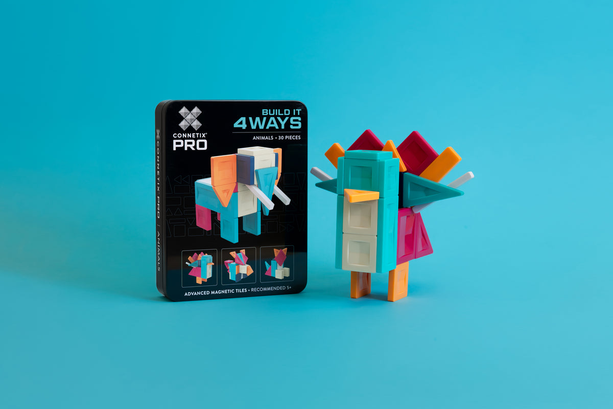 Connetix - PRO Bouw Het Op 4 Manieren Dieren set 30 stuks