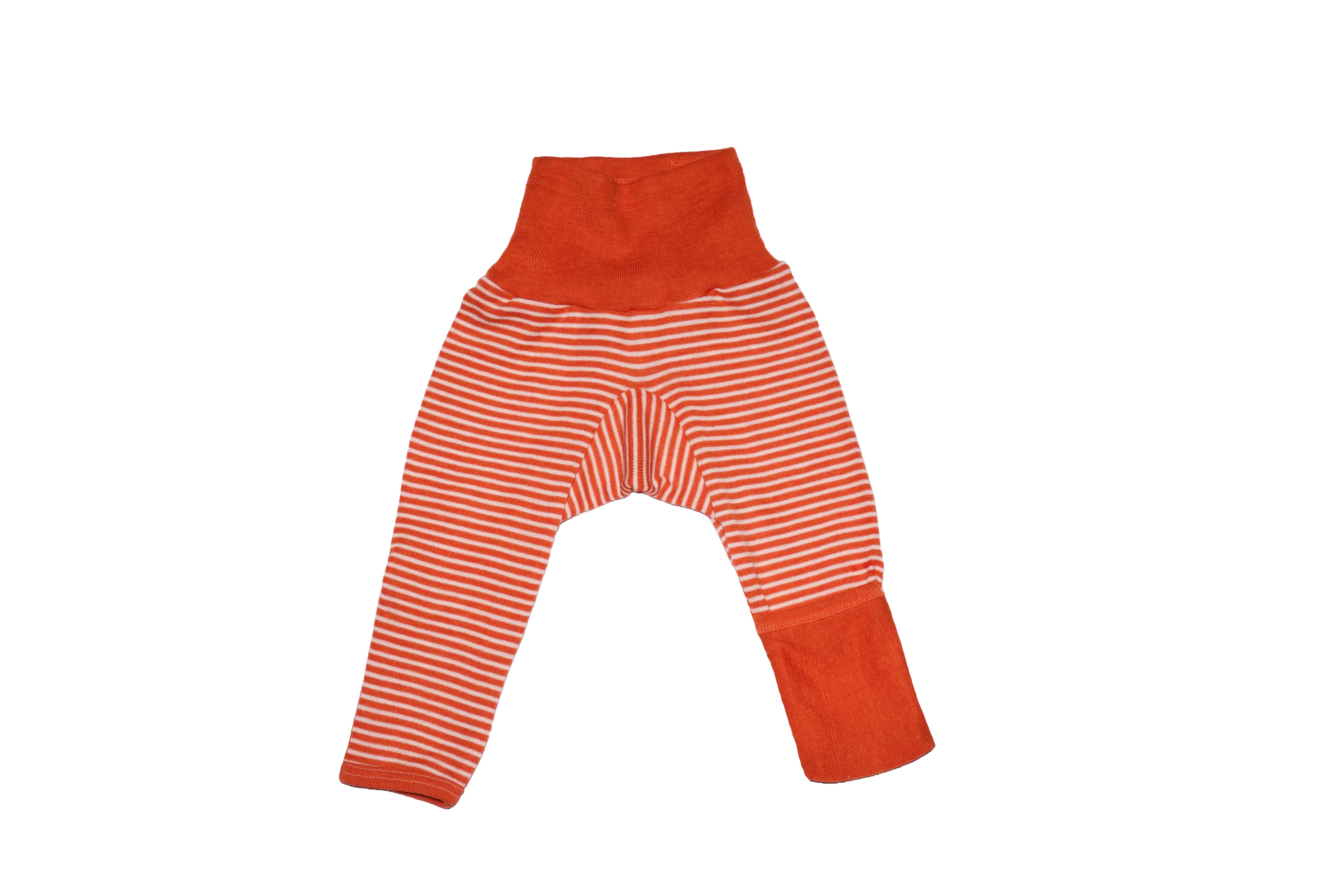 Cosilana Babybroek Wol/Zijde Saffraan Gestreept