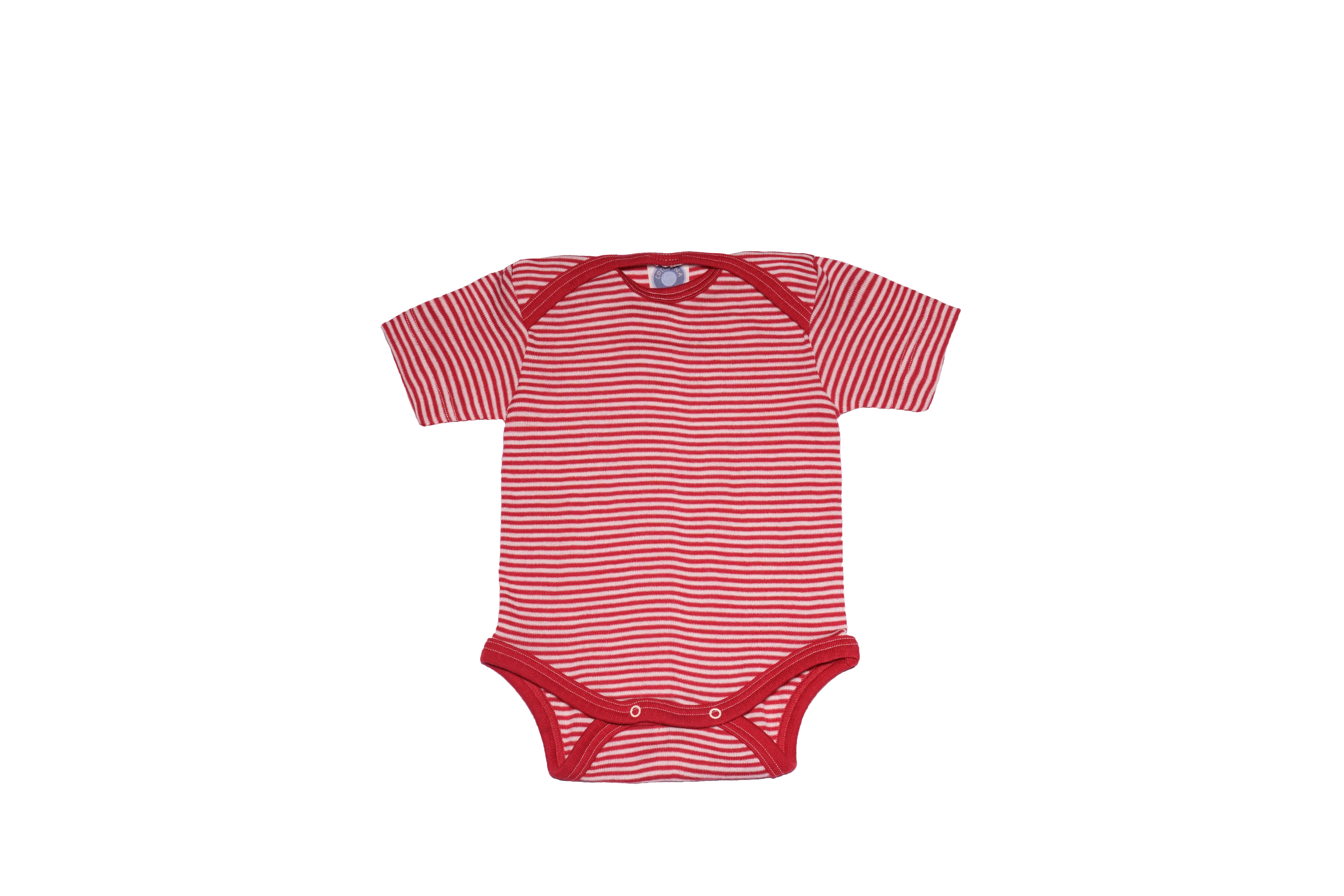 Cosilana Romper Wol/Zijde Rood Gestreept