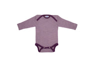 Cosilana Romper Wol/Zijde Pruim Naturel Gestreept