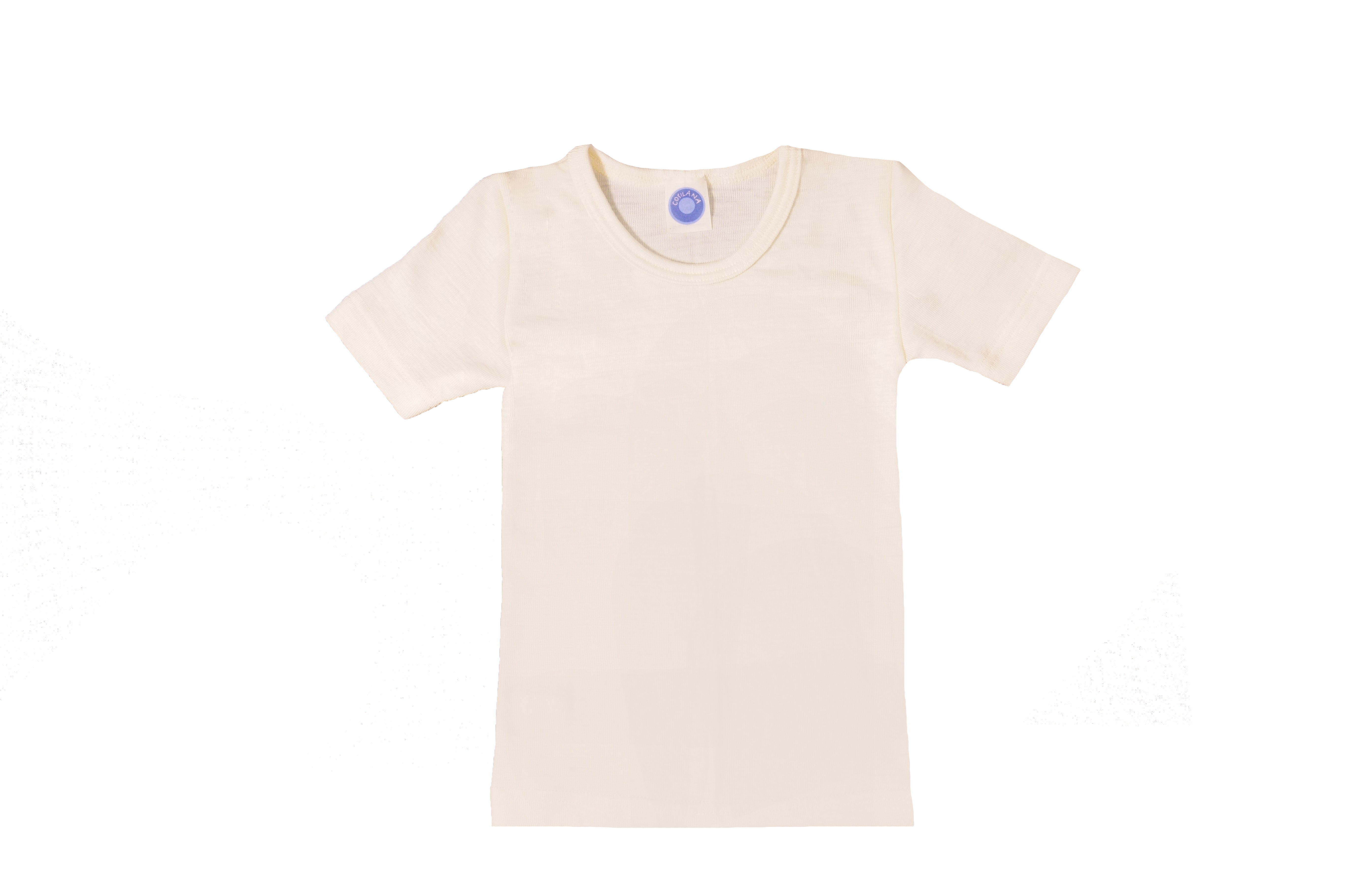 Cosilana Kinder-Unterhemd 1/4 Arm wol/zijde naturel