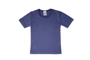 Cosilana Kinderhemdje Korte Mouw Wol/Zijde Marineblauw