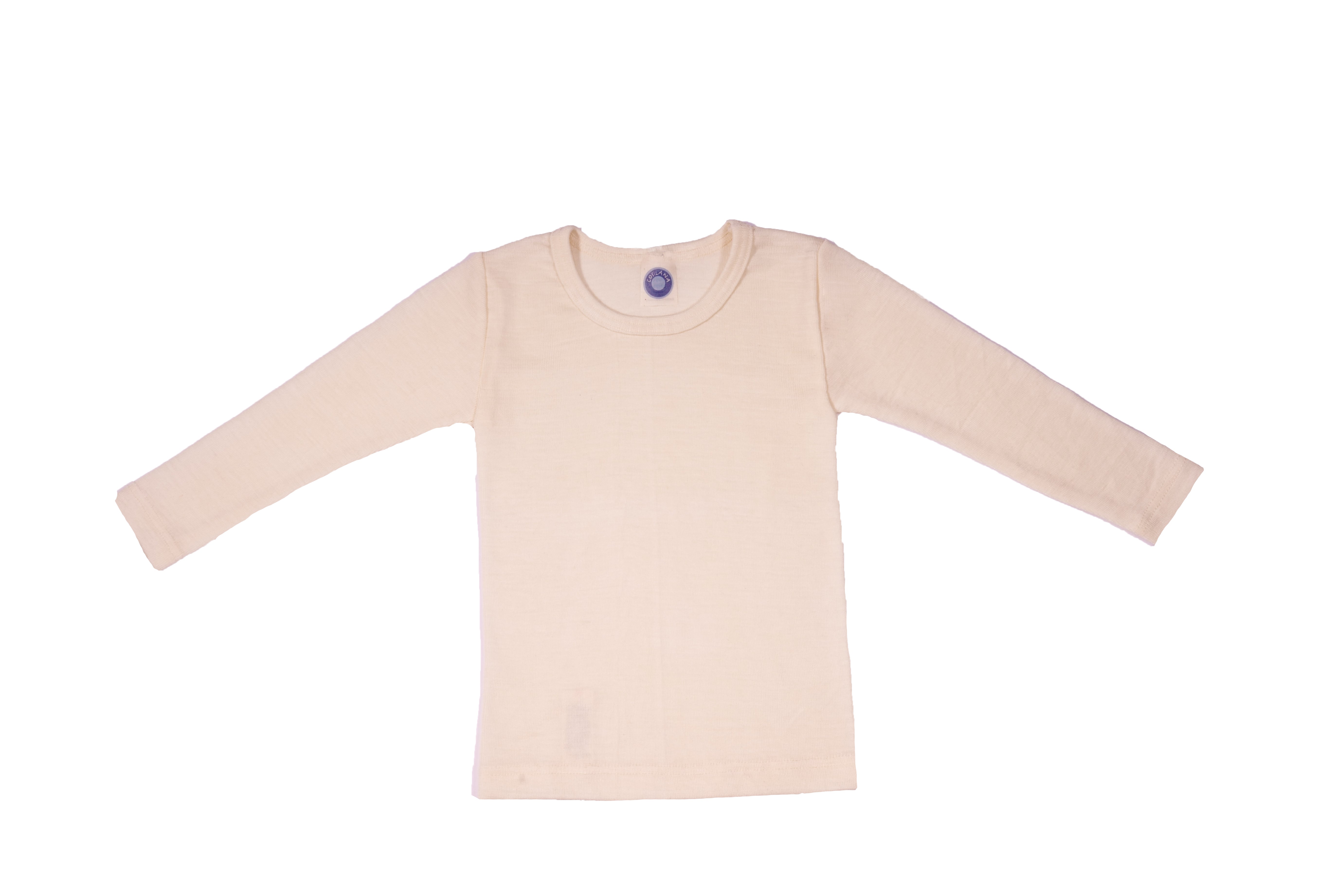 Cosilana Kindershirt Lange Mouw Wol/Zijde Naturel