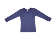 Cosilana Kinderhemd Lange Mouw Wol/Zijde Marineblauw