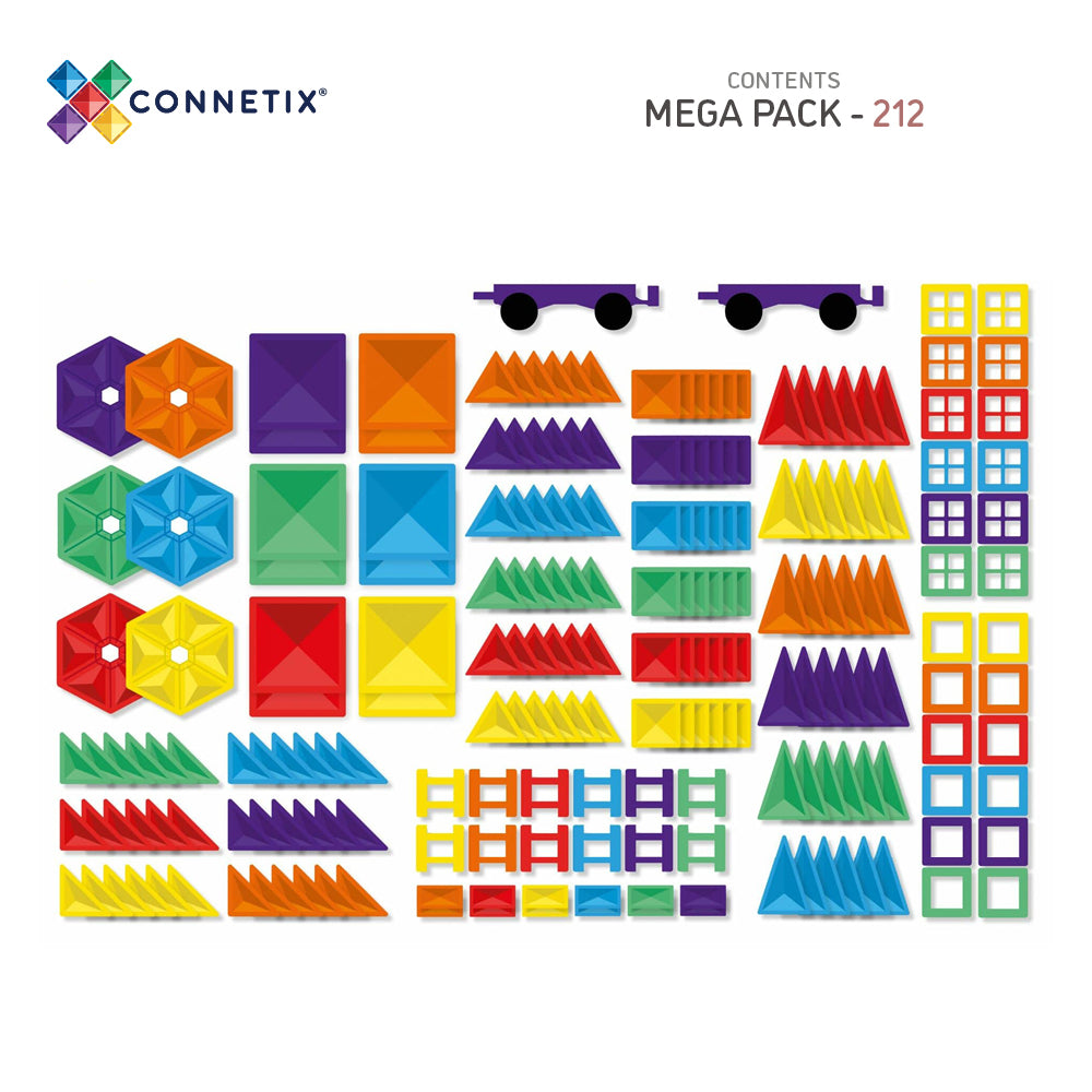 CONNETIX - Mega Pack 212 stuks - magnetisch constructiespeelgoed