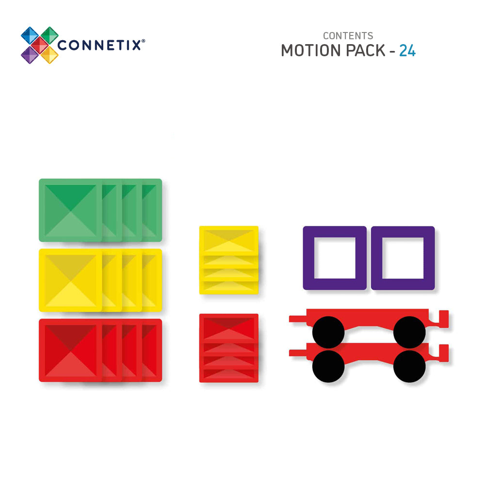 CONNETIX - 24delig Motion Pack - magnetisch constructiespeelgoed