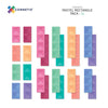 CONNETIX - Pastel Rectangle Pack 24 stuks - magnetisch constructiespeelgoed