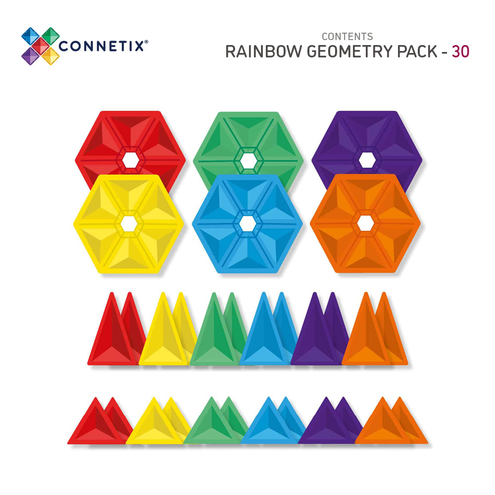 CONNETIX - 30delig Geometry Pack - magnetisch constructiespeelgoed