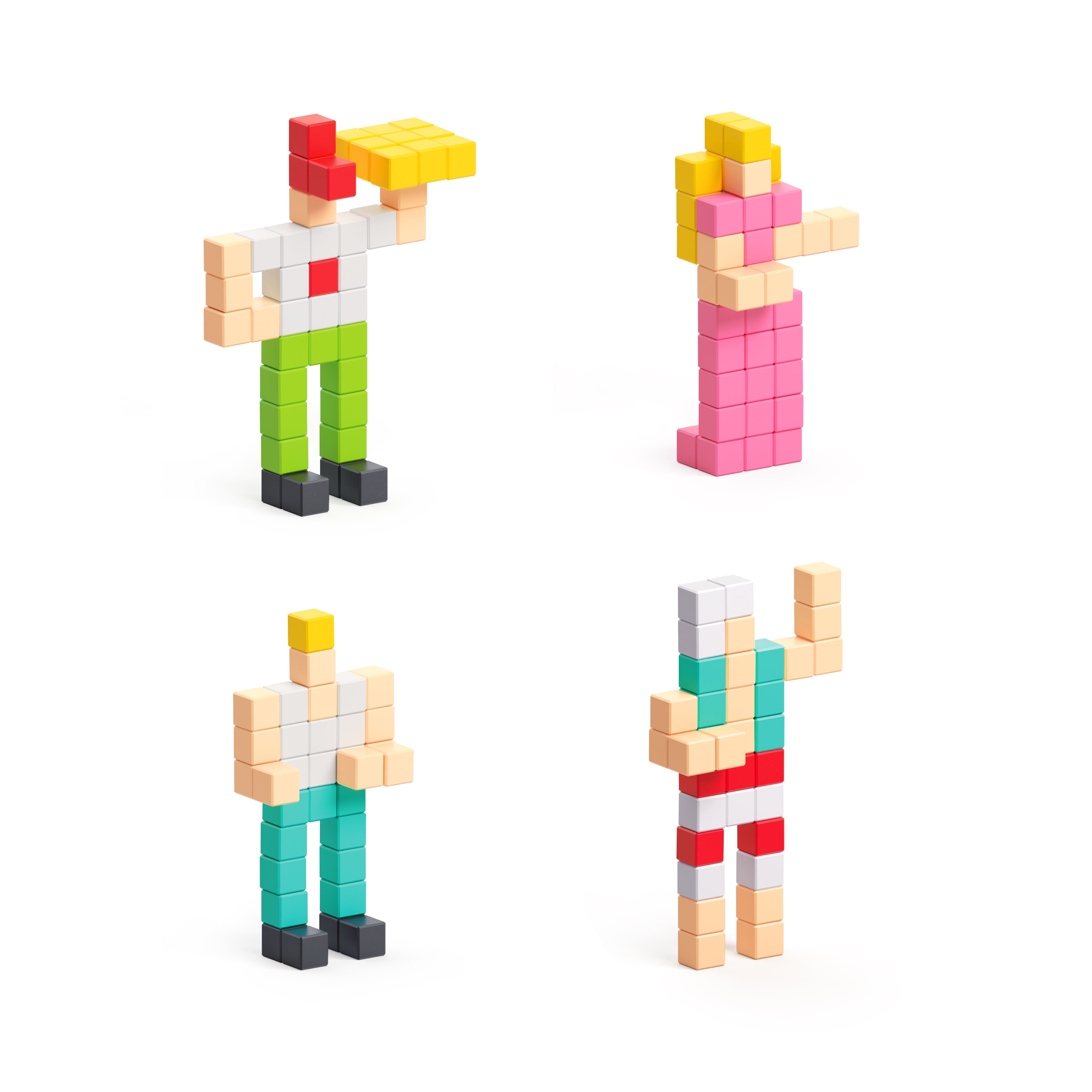 Pixio - Design serie - 200 magneetblokjes