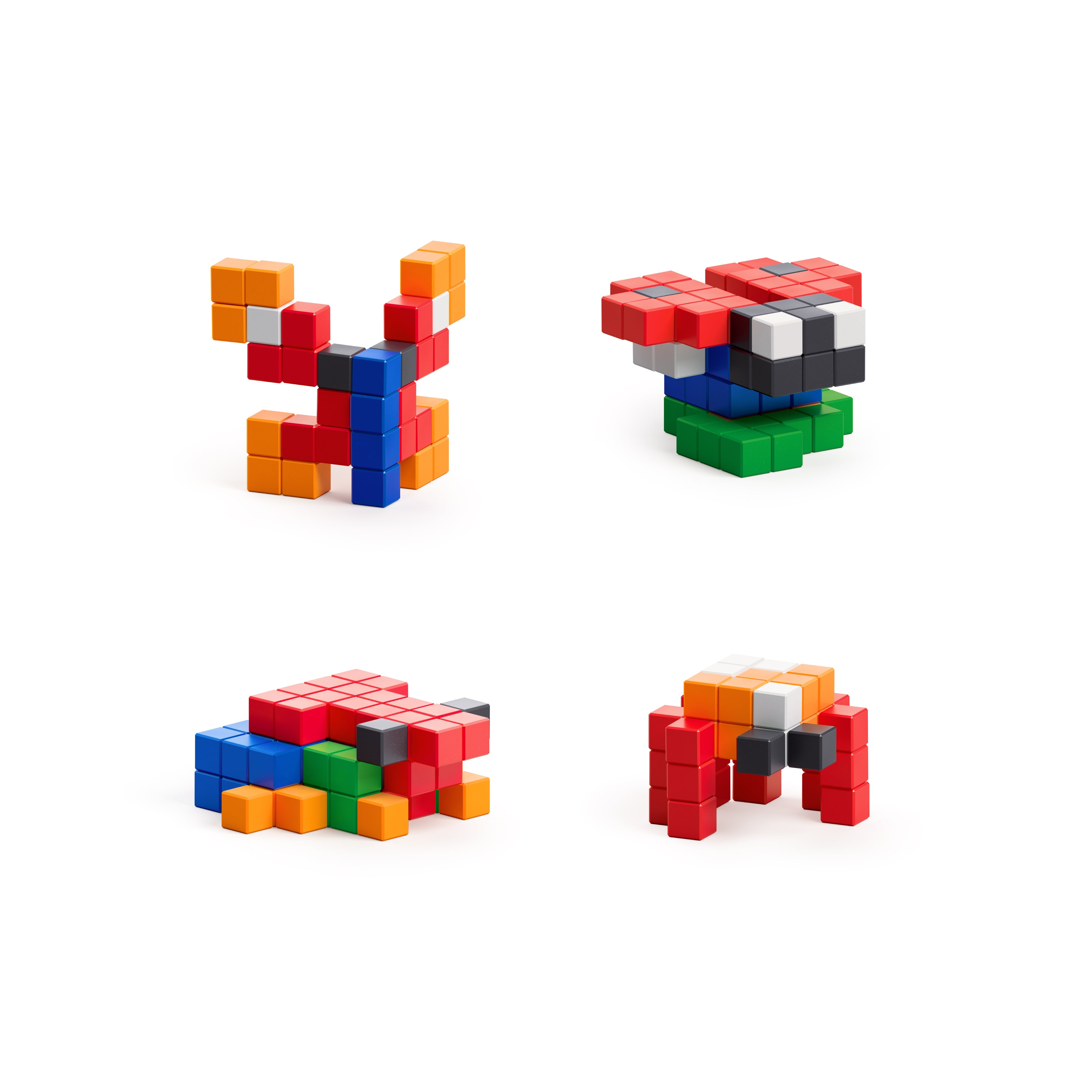 Pixio - Story serie Bright Animals - 90 magneetblokjes