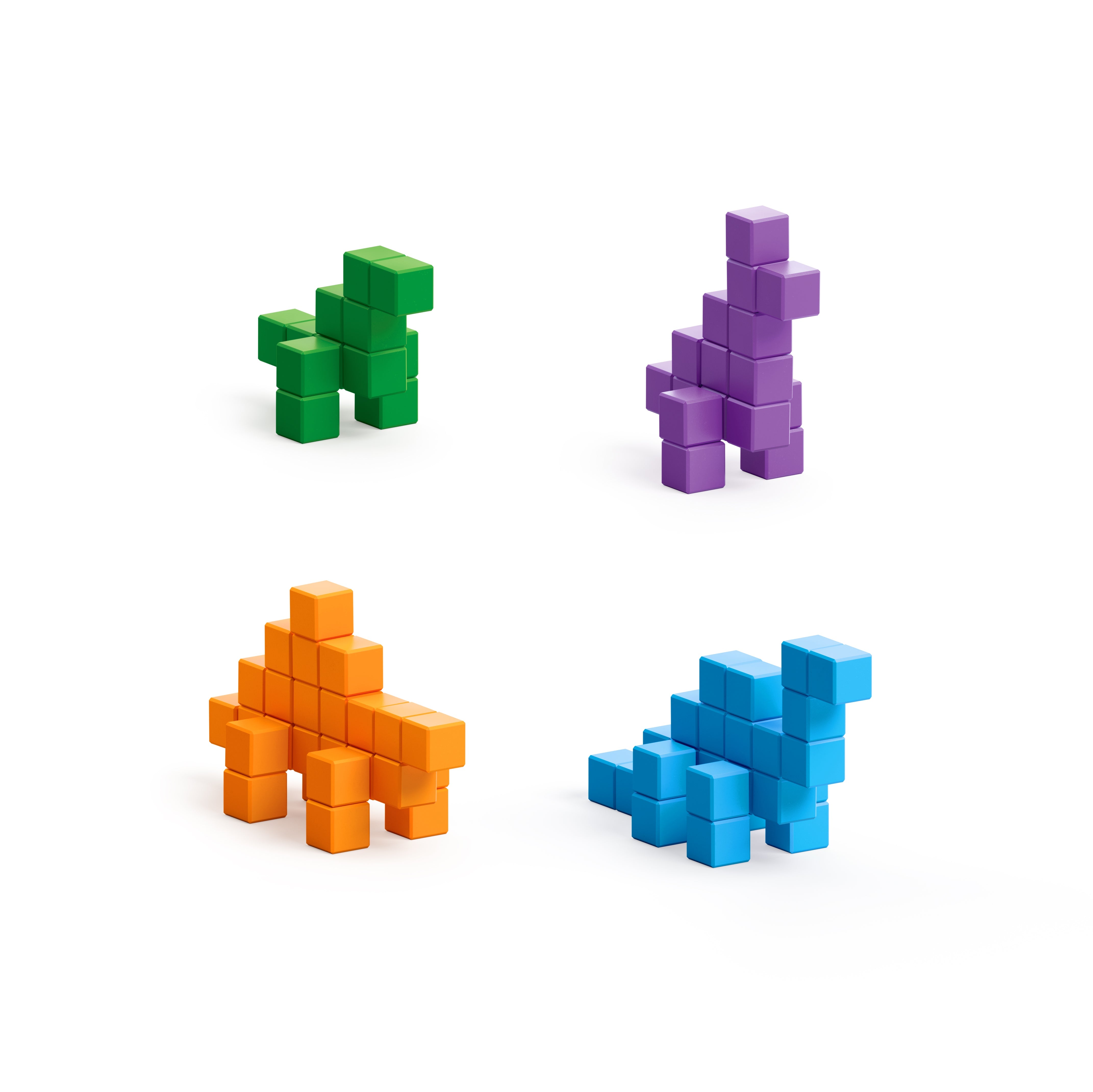 Pixio - Story serie Mini Dinos - 80 magneetblokjes