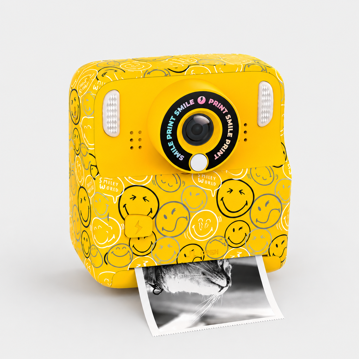 MOB x SmileyWorld - PixiPrint printcamera - Geel