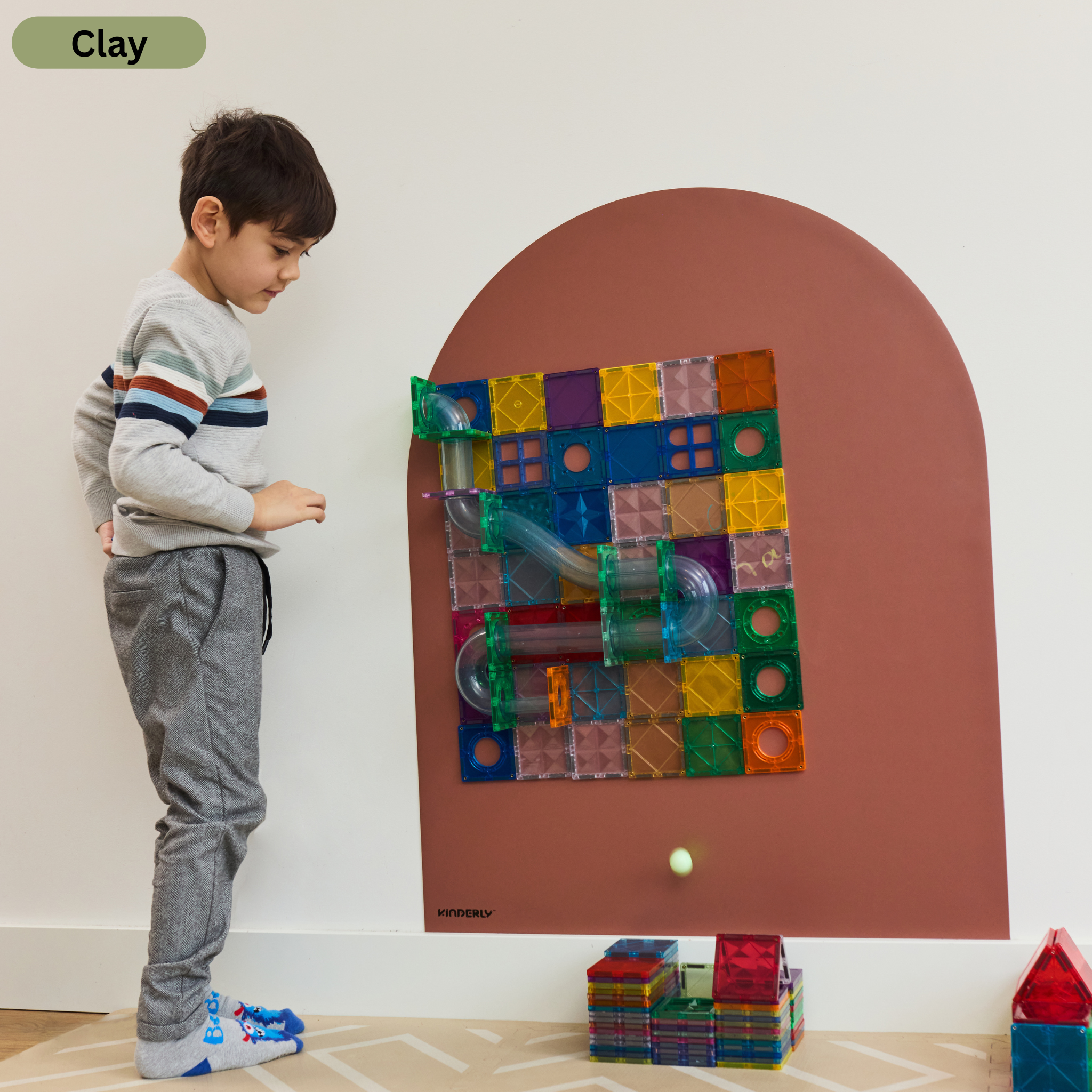 Kinderly Verwijderbaar Magnetisch Behang Clay
