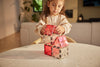 Cleverclixx - Glitter Tiles Pack Transparent / Pink (16 stuks)