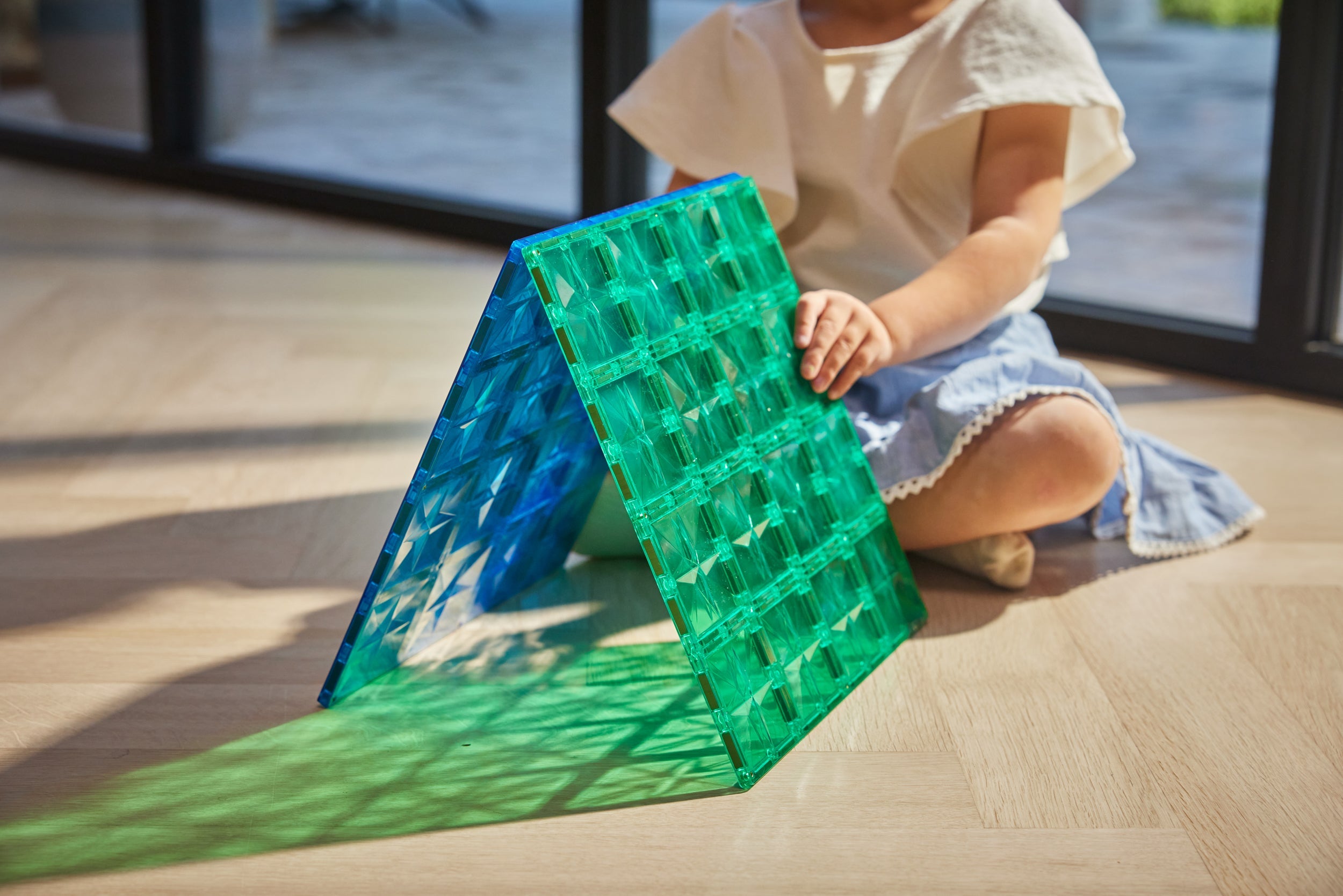 Cleverclixx - Cleverclixx - Grote Platen Blauw Groen 2 Stuks