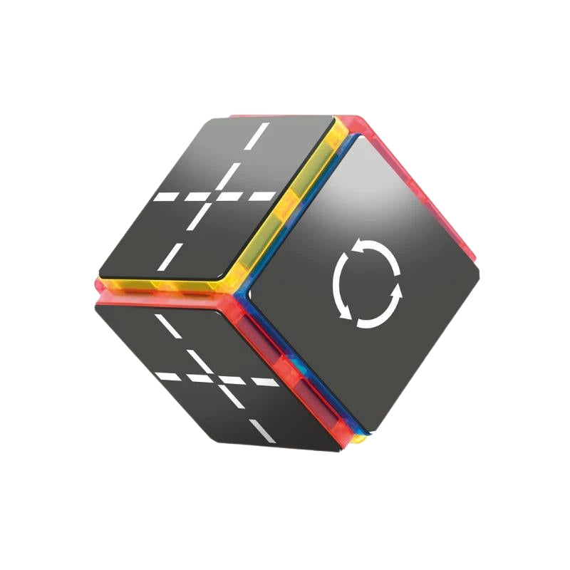 De coblo wegen toppers op een magnetisch blok.