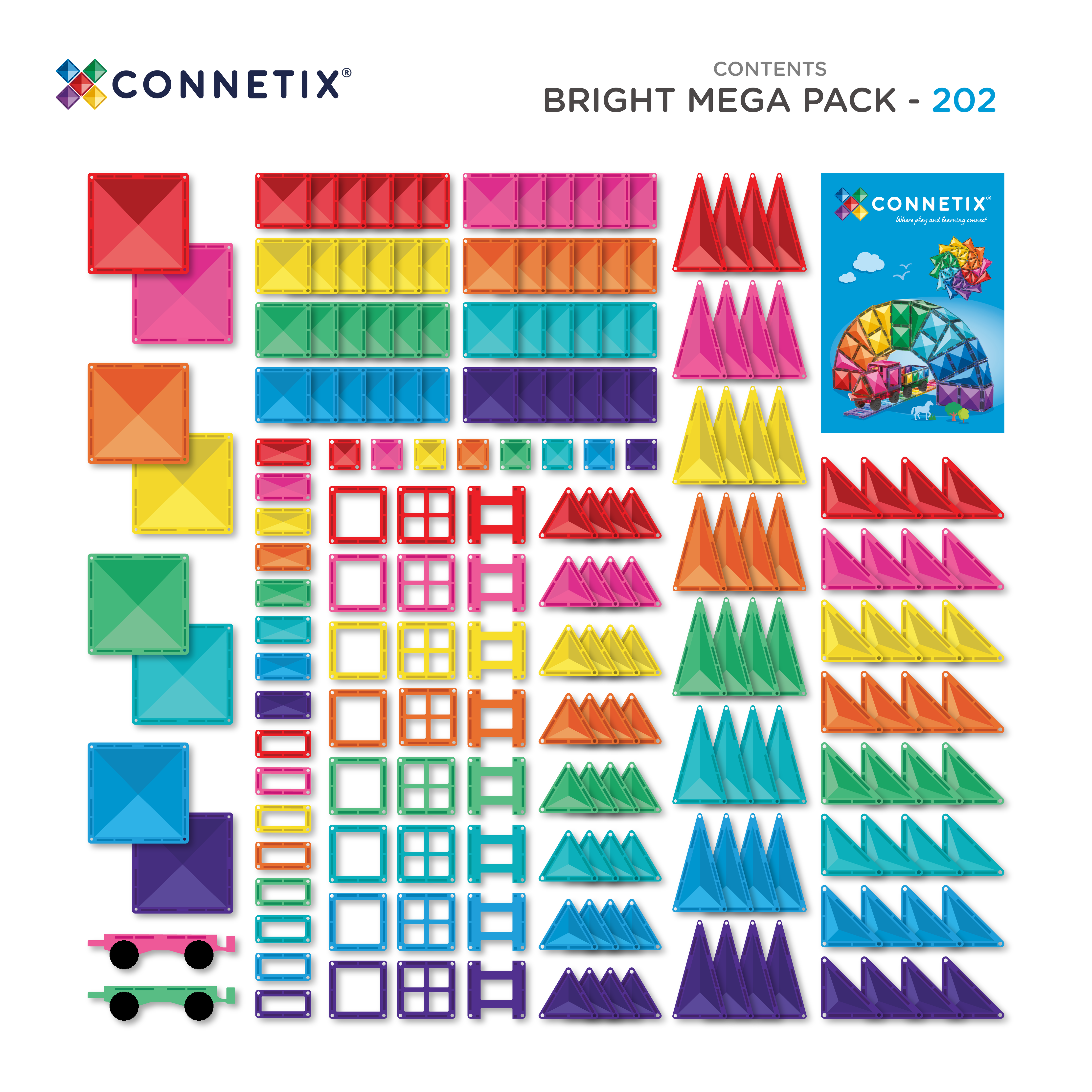 CONNETIX - Bright Mega set 202 stuks