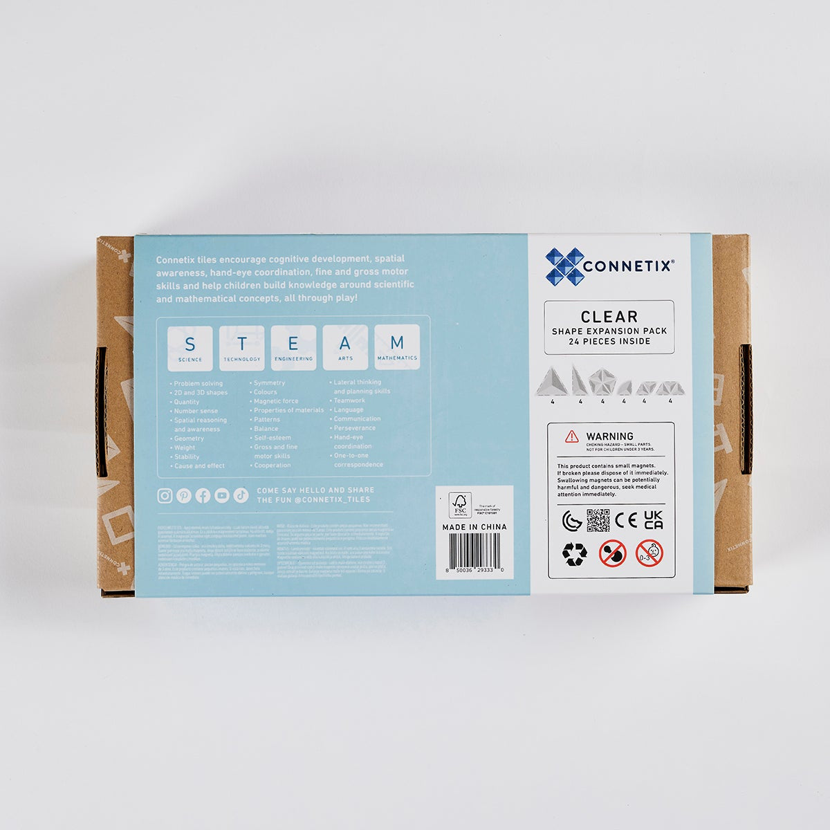 CONNETIX - Clear Pack Shape Expansion 24 stuks - magnetisch constructiespeelgoed