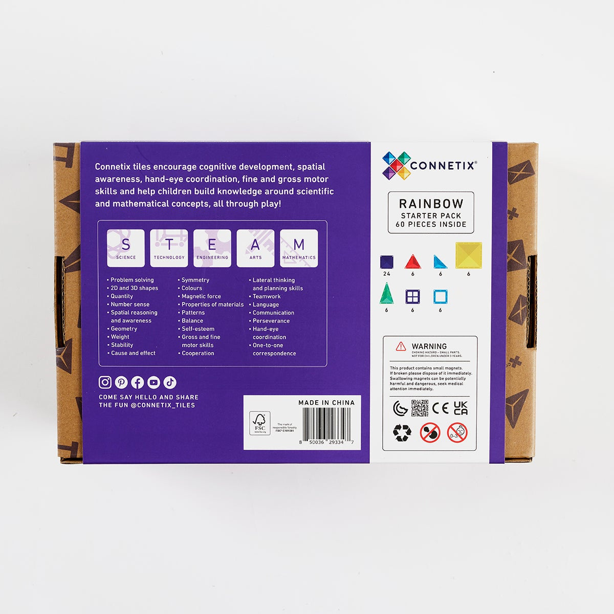 CONNETIX - Starter Pack 60 stuks - magnetisch constructiespeelgoed