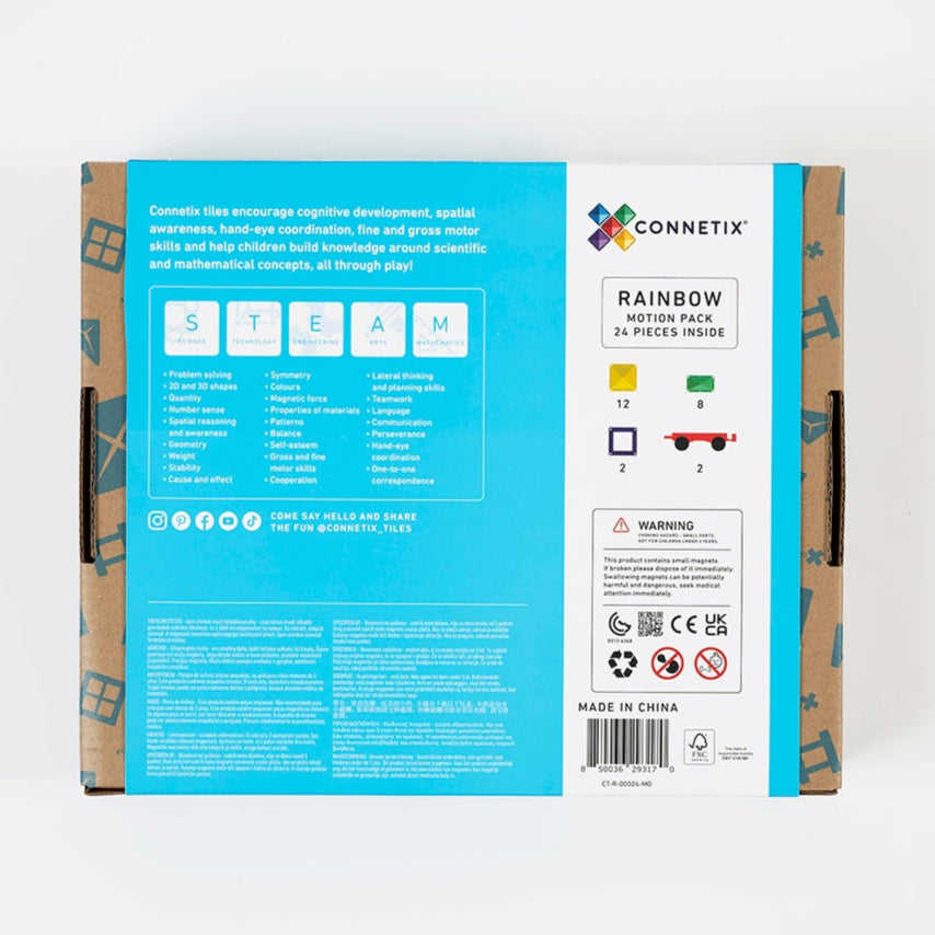 CONNETIX - 24delig Motion Pack - magnetisch constructiespeelgoed