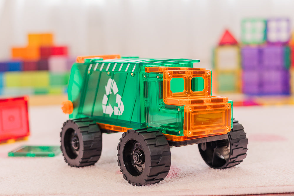 TileTek magnetische mega vuilniswagen 14 stuks