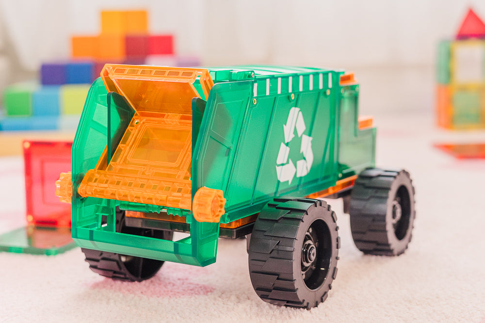 TileTek magnetische mega vuilniswagen 14 stuks