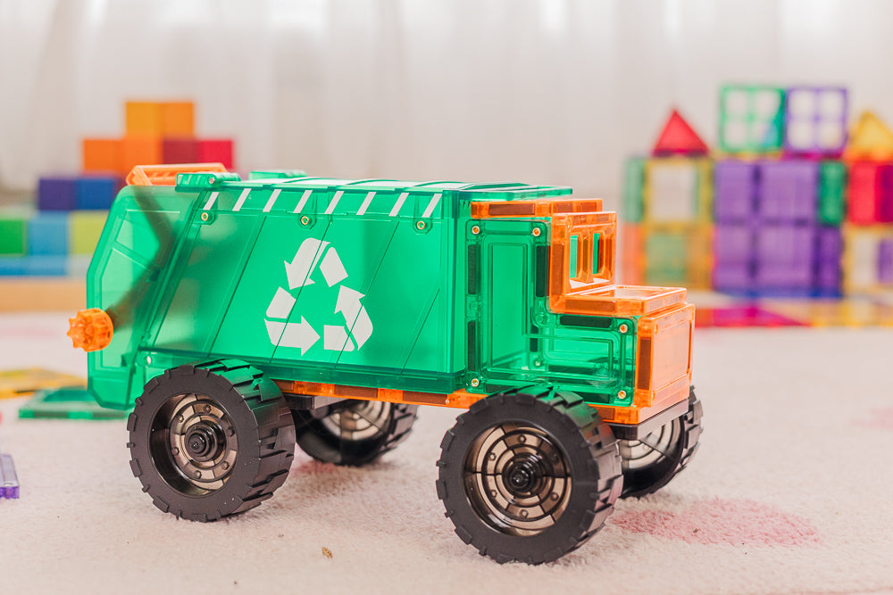 TileTek magnetische mega vuilniswagen 14 stuks