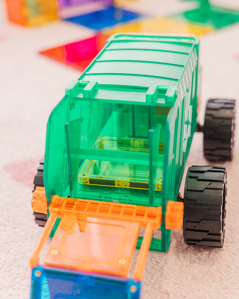 TileTek magnetische mega vuilniswagen 14 stuks
