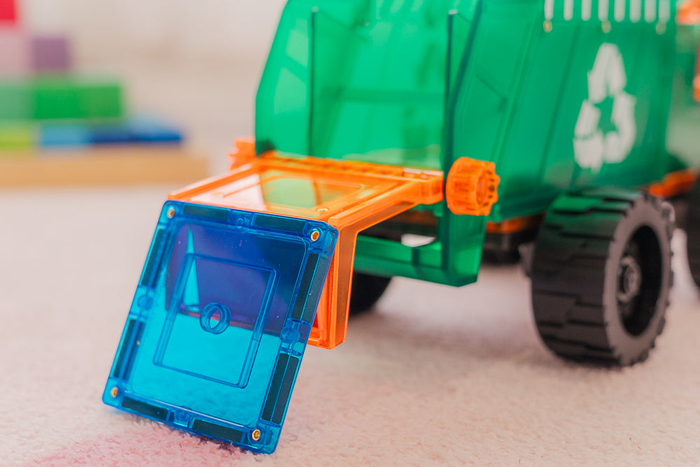 TileTek magnetische mega vuilniswagen 14 stuks