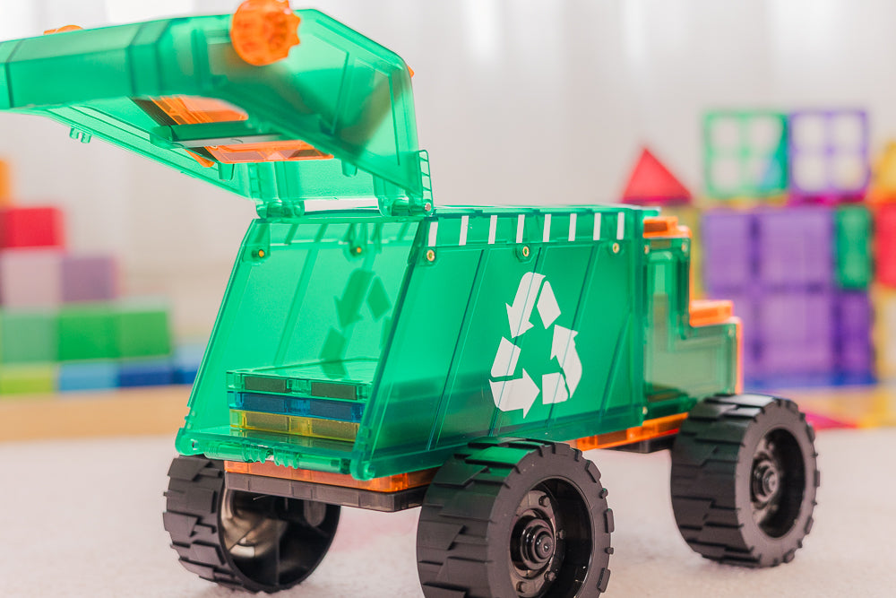 TileTek magnetische mega vuilniswagen 14 stuks