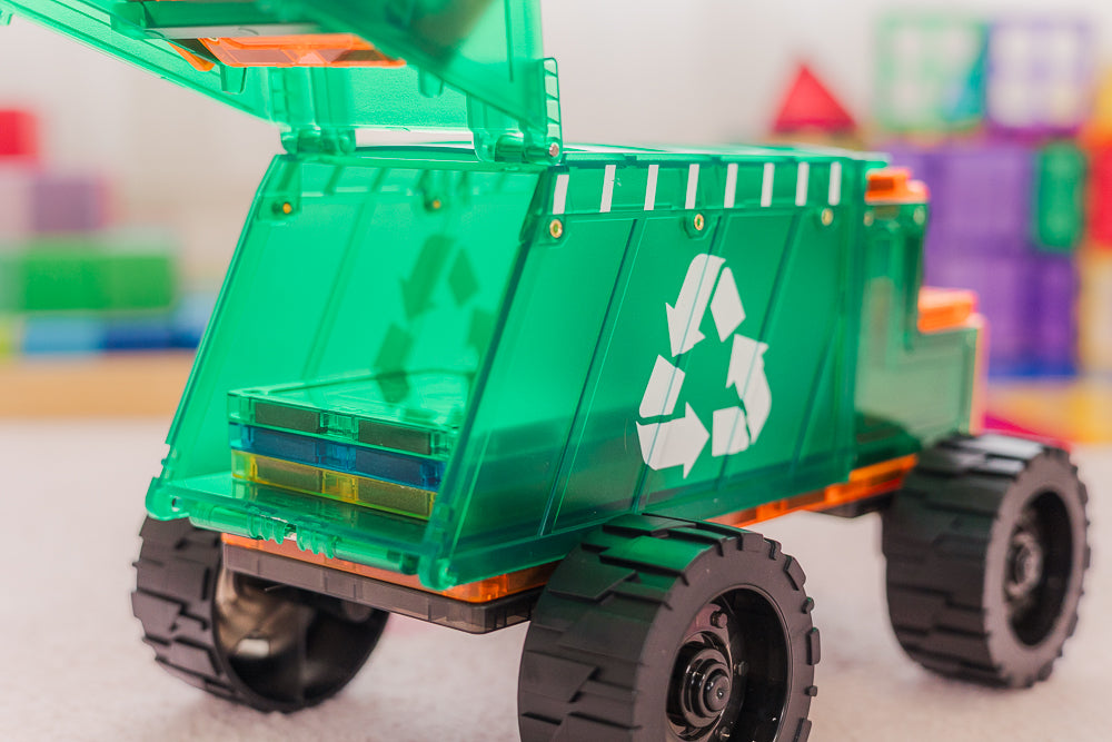TileTek magnetische mega vuilniswagen 14 stuks